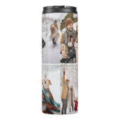 Minimalistisch Vet Vreugdescript 6 Fotocollage Vak Thermosbeker (Achterkant)