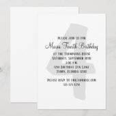 Minimalistisch Vierde verjaardag Genderneutralitei Kaart (Voorkant / Achterkant)