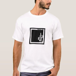Minimalistisch vierkant gemaakt in 1985 t-shirt