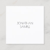 Minimalistisch vierkant, modern, luxe artistiek vl vierkante visitekaartje (Voorkant)