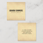 minimalistisch vierkante visitekaartje (Voorkant / Achterkant)