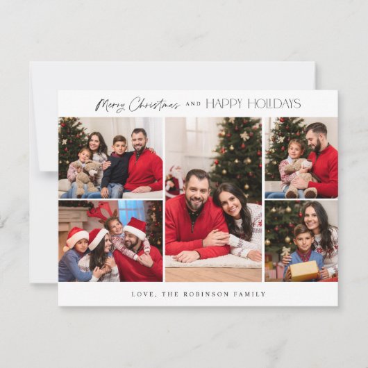 Minimalistisch vijf-fotokerst voor de zoete - klei (Voorkant)