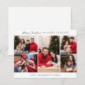 Minimalistisch vijf-fotokerst voor de zoete - klei (Voorkant / Achterkant)