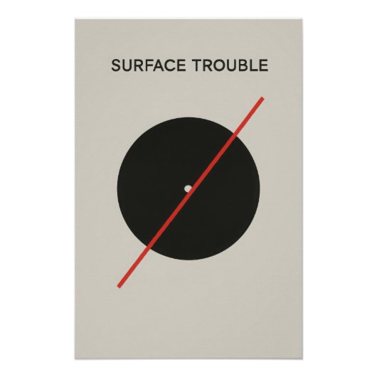 Minimalistisch Vinylon - Poster (Voorkant)