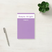 Minimalistisch viool paars en wit post-it® notes (Kantoor)