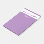 Minimalistisch viool paars en wit post-it® notes (Schuin)