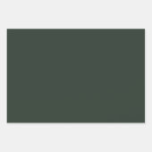 Minimalistisch Vir Groene Vlekte elegant Inpakpapier Vel (Voorkant)