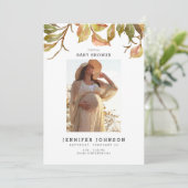 Minimalistisch virtueel Baby shower voor Herfst-op Kaart (Staand voorkant)