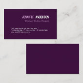 minimalistisch visitekaartje (Voorkant / Achterkant)