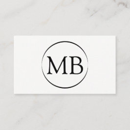 Minimalistisch Visitekaartje