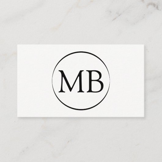 Minimalistisch Visitekaartje (Voorkant)