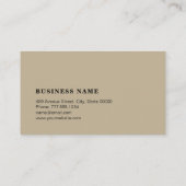  minimalistisch visitekaartje (Achterkant)