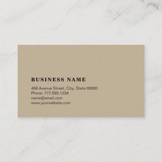  minimalistisch visitekaartje (Achterkant)