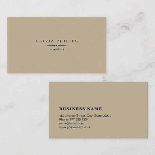  minimalistisch visitekaartje (Voorkant / Achterkant)