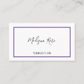 Minimalistisch Visitekaartje (Voorkant)