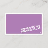 minimalistisch Visitekaartje (Achterkant)