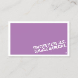 minimalistisch Visitekaartje