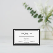 Minimalistisch Visitekaartje (Staand voorkant)