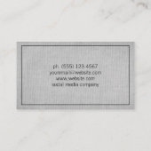 minimalistisch visitekaartje (Achterkant)