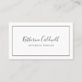 Minimalistisch Visitekaartje (Voorkant)