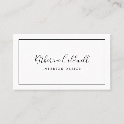 Minimalistisch Visitekaartje (Voorkant)