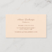 minimalistisch visitekaartje (Achterkant)