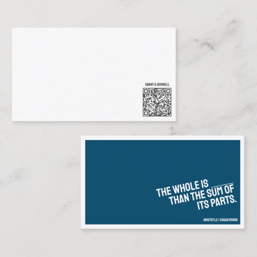 minimalistisch Visitekaartje (Voorkant / Achterkant)