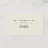  minimalistisch visitekaartje (Achterkant)