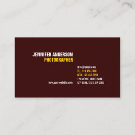 minimalistisch visitekaartje