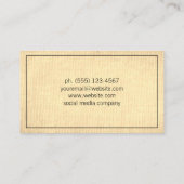 Minimalistisch Visitekaartje (Achterkant)