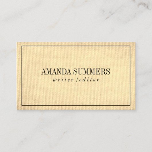 Minimalistisch Visitekaartje (Voorkant)