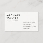 minimalistisch visitekaartje (Voorkant)