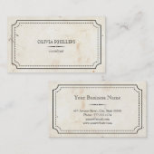  minimalistisch visitekaartje (Voorkant / Achterkant)