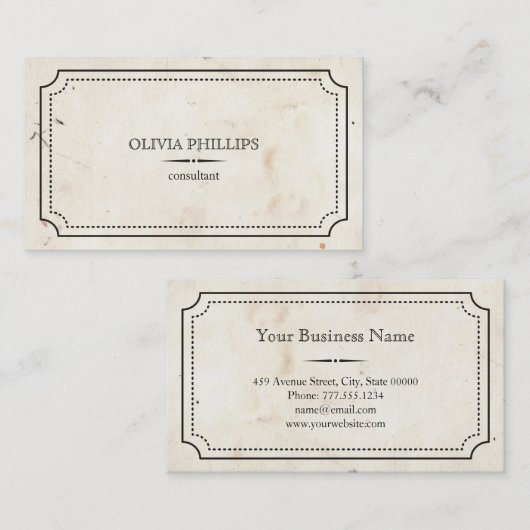  minimalistisch visitekaartje (Voorkant / Achterkant)