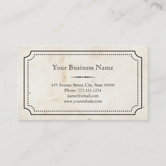  minimalistisch visitekaartje (Achterkant)