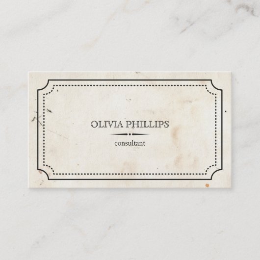  minimalistisch visitekaartje (Voorkant)