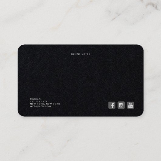 Minimalistisch Visitekaartje 2019 (Achterkant)