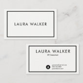 Minimalistisch Visitekaartje aan de grens (Voorkant / Achterkant)