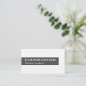 Minimalistisch Visitekaartje bedrijfsadviseur (Staand voorkant)