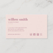 Minimalistisch Visitekaartje Contactkaartje (Achterkant)