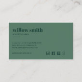 Minimalistisch Visitekaartje Contactkaartje (Achterkant)