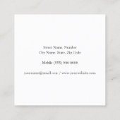 Minimalistisch Visitekaartje Dragonfly-Logo (Achterkant)