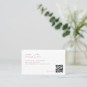 minimalistisch Visitekaartje | Elegante aangepaste (Staand voorkant)
