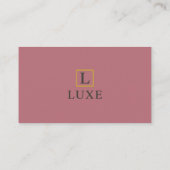 minimalistisch Visitekaartje | Elegante aangepaste (Achterkant)