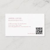 minimalistisch Visitekaartje | Elegante aangepaste (Voorkant)