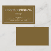 Minimalistisch Visitekaartje en gewoon paralegal (Voorkant / Achterkant)