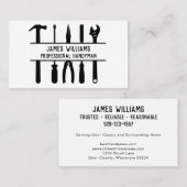 Minimalistisch Visitekaartje handymantools (Voorkant / Achterkant)