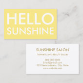 Minimalistisch visitekaartje in loods- en schoonhe (Voorkant / Achterkant)