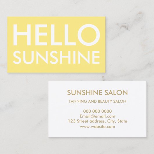 Minimalistisch visitekaartje in loods- en schoonhe (Voorkant / Achterkant)