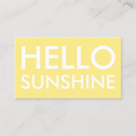 Minimalistisch visitekaartje in loods- en schoonhe (Voorkant)